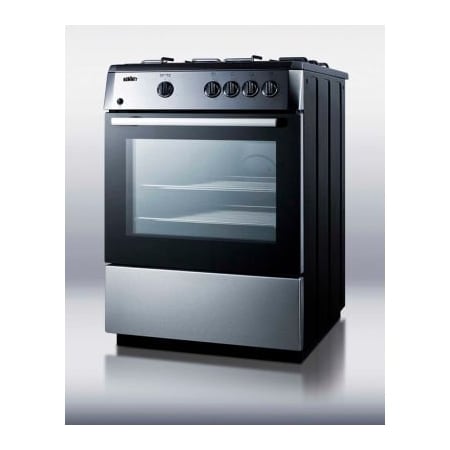 Summit Appliance Div. Summit-Slide-In  Range, Gas, 4 Burners, 2.55 Cu. Ft., Spark Start, 24" x 23-1/4" x 36" PRO24G